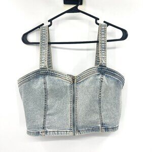 Wild Fable Light Denim Corset Top Women's Medium
